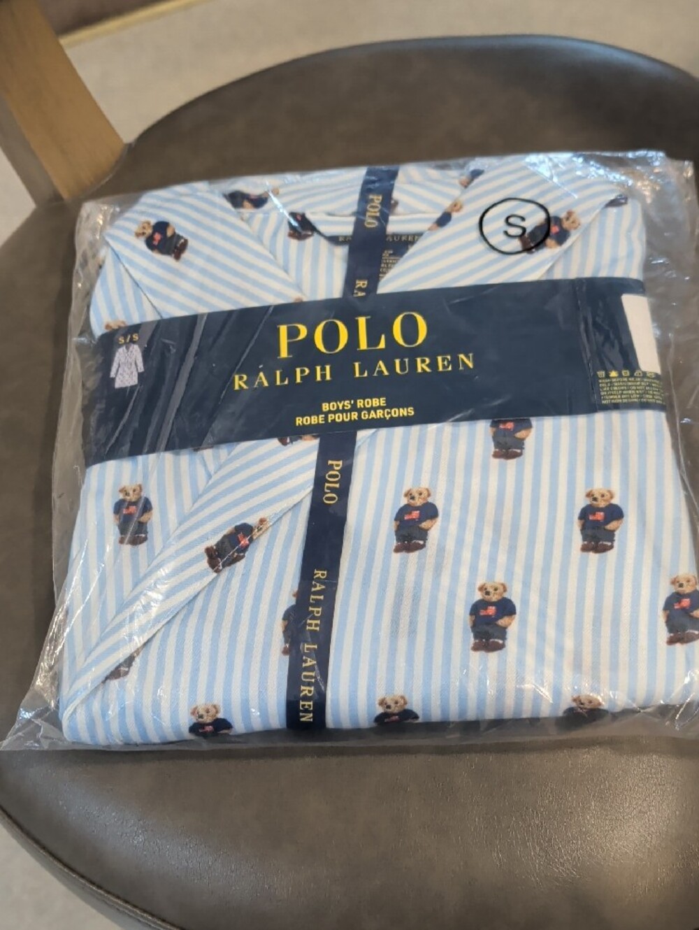 Polo Ralph Lauren Big Boys Polo Bear Robe New with Tags